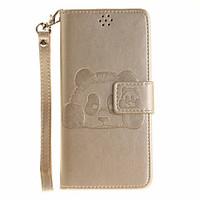 For Sony Case Wallet / Card Holder / with Stand / Flip / Embossed / Pattern Case Full Body Case Animal Hard PU Leather SonySony Xperia X