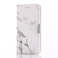 For Card Holder / Wallet / with Stand / Flip / Magnetic Case Full Body Case Marble Hard PU Leather for iPhone 7 Plus / iPhone 7