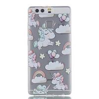 For Huawei P9 P9 Lite P8 Lite Unicorn Pattern High Permeability TPU Material Phone Case