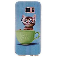 For Samsung Galaxy S8 Plus S6 Cat Pattern TPU High Purity Translucent Soft Phone Case S7 S6 edge S5 S4 S3 S8