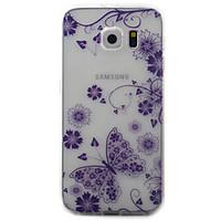 For Samsung Galaxy S7 S6 S5 Edge Case Cover Butterfly Pattern Painted TPU Material Phone Case