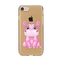 For Transparent Pattern Case Back Cover Case Cartoon An Ostrich Soft TPU for IPhone 7 7Plus iPhone 6s 6 Plus iPhone 6s 6 iPhone 5s 5 5E 5C