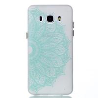 For Samsung Galaxy J510 J310 Glow in the Dark Case Back Half Flowers Pattern Soft TPU Cover Case for Samsung Galaxy J3