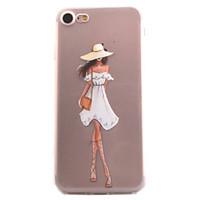 For iPhone 7 7 Plus 6S 6 Plus SE 5S Case Cover Fashion Girl Pattern High Permeability Painting TPU Material Phone Case