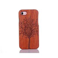 For Shockproof Embossed Pattern Case Back Cover Case Tree Hard Pear Solid Wood for Apple iPhone 7 7 Plus 6s 6 Plus SE 5s 5