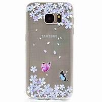 for samsung galaxy s7 edge eforcase flowers butterfly painting tpu pho ...