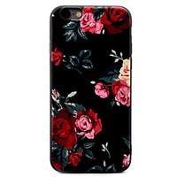 For Apple iPhone 7 7Plus 6S 6Plus Case Cover Chinese Rose Pattern TPU Material Painted Relief Phone Case