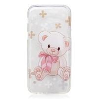 For Samsung Galaxy A5(2017) A3(2017) Case Cover Bear Pattern High Permeability TPU Material IMD Craft Phone Case