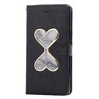 For Samsung Galaxy S7 S7 Edge Case Flowing Quicksand Liquid Heart Pattern PU leather Case S6 Edge S6 S5