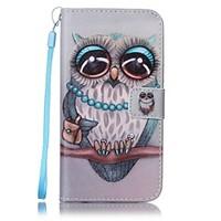 For Samsung Galaxy S7 edge S7 Card Holder Wallet with Stand Case Full Body Case Owl Hard PU Leather S6 edge S6 S5