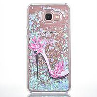 For Samsung Galaxy A7(2016) A5(2016) Case Cover High Heels Pattern Small Fresh Series Love Quicksand Flash Powder Phone Case