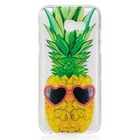 For Samsung Galaxy A5(2017) A3(2017) Case Cover Pineapple Pattern High Permeability TPU Material IMD Craft Phone Case