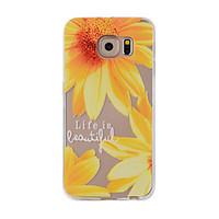 For Samsung Galaxy S7Edge S7 S6Edge S6 S5 S4 Case Cover Small Sunflower Painted Pattern TPU Material Phone Case