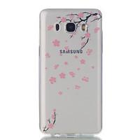 For Samsung Galaxy J7 J5 J3 J1 (2016) Fallen Flowers Pattern High Permeability TPU Material Phone Case