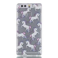For Huawei P9 P9 Lite P8 Lite Horse Pattern High Permeability TPU Material Phone Case