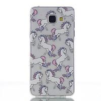 For Samsung Galaxy A5(2016) A3(2016) Horse Pattern High Permeability TPU Material Phone Case