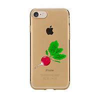 For Transparent Pattern Case Back Cover Case Radish Soft TPU for IPhone 7 7Plus iPhone 6s 6 Plus iPhone 6s 6 iPhone 5s 5 5E 5C