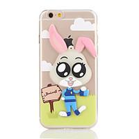 For Glow in the Dark Translucent Case Back Cover Case Cartoon Soft TPU Apple iPhone 7 Plus iPhone 7 iPhone 6s 6 iPhone SE 5s 5