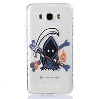 For Samsung Galaxy J710 J510 J5 Case Cover TPU Material Grim Reaper Pattern Wave Pattern Non-Slip Painting Phone Case J310 J3 J3 Pro J120 G530