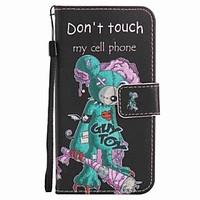 For Motorola G4 Play G4 Case Cover One - eyed Mouse Painted Lanyard PU Phone Case