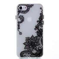 For Glow in the Dark Case Back Lace Flowers Pattern Soft TPU Cover Case for iPhone 7 Plus 7 6S Plus 6 SE 5