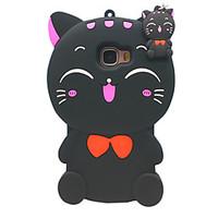 For Samsung Galaxy J7(2016) J7 Case Cover 3D Cartoon Cat Silicone Protection Back Cover Case Galaxy C5 ON7 E7