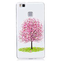 For Glow in the Dark IMD Pattern Case Back Cover Case Pink small tree Soft TPU for Huawei Huawei P9 Lite Huawei P8 Lite