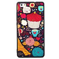 For Huawei P8 P9 P8Lite P9Lite Y5 II Honor5A Honor8 Mate7 Coffee Pattern TPU Material Painted Relief Phone Case