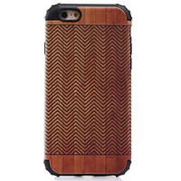 For Shockproof Wood Grain Pattern Magnetic Absorption Case Back Cover Case Silicone And PC for Apple iPhone 7 Plus 7 6 5 SE