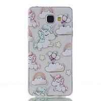 For Samsung Galaxy A5(2016) Unicorn Pattern High Permeability TPU Material Phone Case