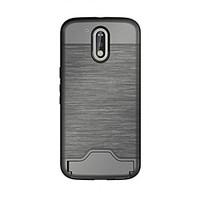 For Motorola Moto G4 Wiredrawing PC and TPU Case Cover with Card Slots And Kickstand Function Cover Case For Moto G4 plus