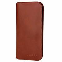 For Card Holder / Wallet Case Full Body Case Solid Color Hard Genuine Leather for Universal iPhone 7 Plus / iPhone 7/ Samsung/Huawei/Xiaomi