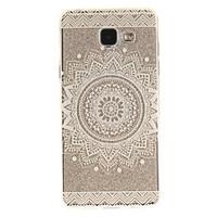 For Samsung Galaxy A5 A5(2016) A3 A3(2016) Case Cover White Lace Flower Pattern IMD Process Painted TPU Material Phone Case