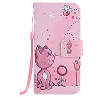 For iPhone 7Plus 7 6s Plus 6Plus 6S 6 SE 5s 5 PU Leather Material Cats and Bees Embossed Protective Cover