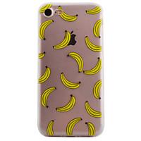 For iPhone 7 7 Plus 6S 6 Plus SE 5S Case Cover Banana Pattern High Permeability Painting TPU Material Phone Case