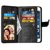 For Huawei P9 Plus Card Holder Wallet Case Full Body Case Solid Color Hard PU Leather