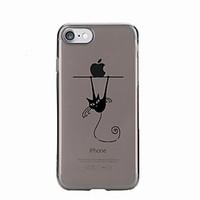 For Transparent Pattern Case Back Cover Case Cartoon Cat Soft TPU for IPhone 7 7Plus iPhone 6s 6 Plus iPhone 6s 6 iPhone 5s 5 5E