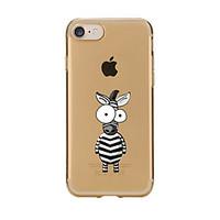 For Transparent Pattern Case Back Cover Case Zebra Soft TPU for IPhone 7 7Plus iPhone 6s 6 Plus iPhone 6s 6 iPhone 5s 5 5E 5C