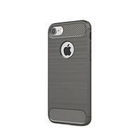 For Apple iPhone 7 Plus7 6s Plus 6 Plus 6s 6 Case Cover Dustproof Back Cover Solid Color Soft Carbon Fiber SE 5S 5