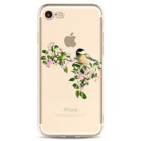 For iPhone 7 7plus 6S 6plus Case Cover Flowers And Birds Pattern High Penetration Painted TPU Material Phone Case