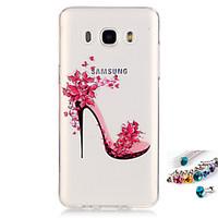 For Samsung Galaxy J7 J5(2016) G530 G360 Cover Case High Heels Pattern Painting IMD Technology Tpu Material Phone Shell And Dust Plug Combination