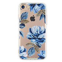 For Apple iPhone 7 7Plus 6S 6Plus Case Cover Blue Flowers Pattern HD TPU Phone Shell Material Phone Case