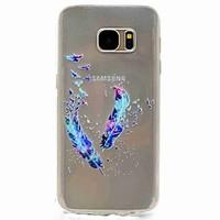 for samsung galaxy s7 edge eforcase feathers painting tpu phone case s ...