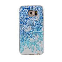 For Samsung Galaxy S7Edge S7 S6Edge S6 S5 S4 Case Cover Blue and White Painted Pattern TPU Material Phone Case