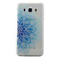 For Samsung GalaxyJ5 J3 (2016) G530 G360 Case Cover Blue Half Flowers Pattern Painted TPU Material Phone Case