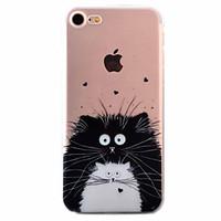 For iPhone 7 Case / iPhone 6 Case / iPhone 5 Case Ultra-thin / Pattern Case Back Cover Case Cat Soft TPU AppleiPhone 7 Plus / iPhone 7 /