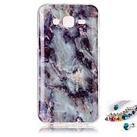 For Samsung Galaxy J7 J5 J3 (2016) Cover Case Marble Painting IMD Technology Tpu Material Phone Shell And Dust Plug Combination