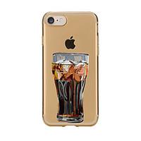 For Transparent Pattern Case Back Cover Case Cartoon Glass Soft TPU for IPhone 7 7Plus iPhone 6s 6 Plus iPhone 6s 6 iPhone 5s 5 5E 5C