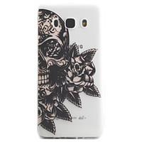 For Samsung Galaxy J5 J3 (2016) Case Cover Skull Flower Pattern High Permeability Painting TPU Material Phone Case