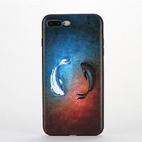 For Apple iPhone 7 Plus Case Back Cover Case Soft Silicone Dolphins Pattern for Apple iPhone 7 iPhone 6s Plus/6 Plus iPhone 6s/6